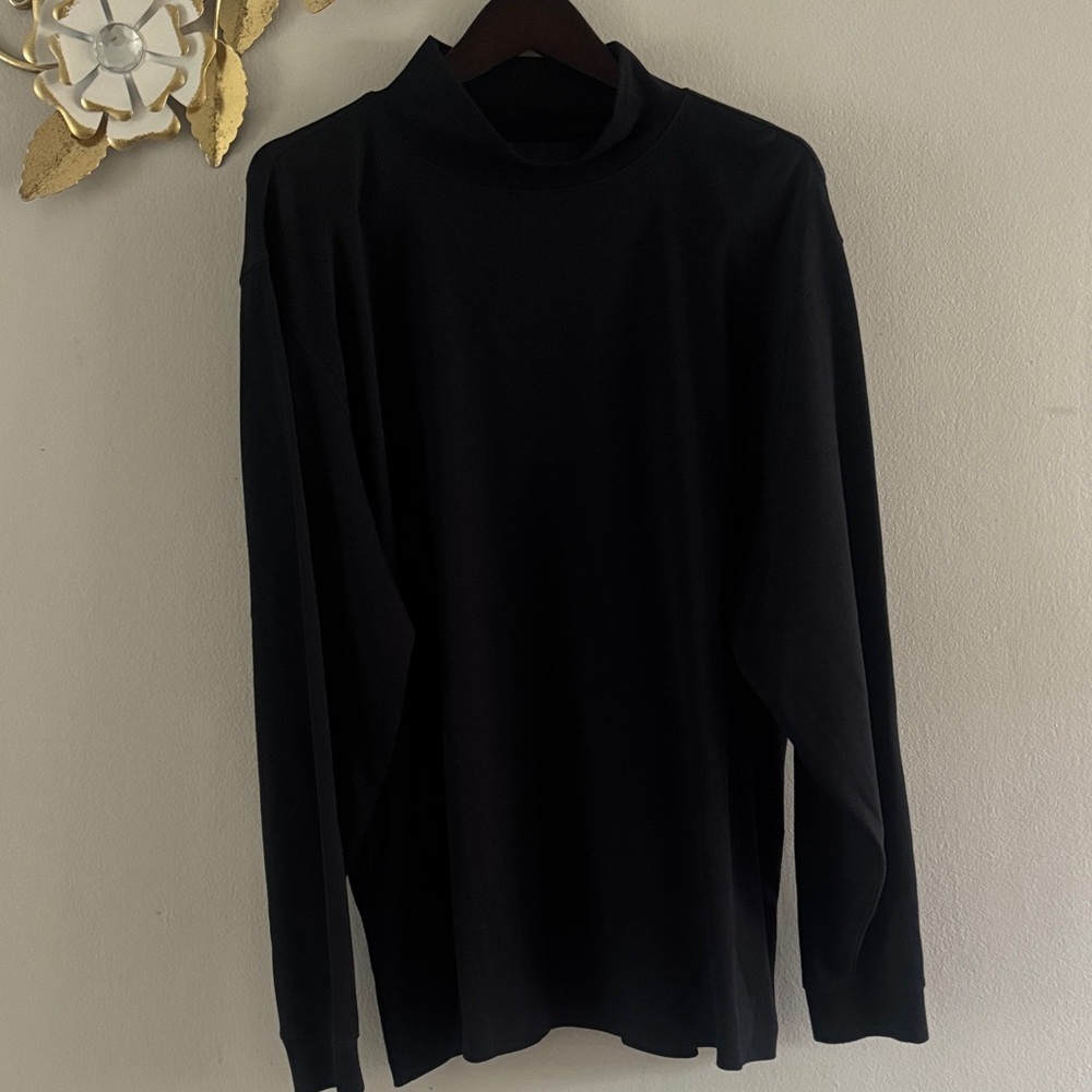 L.L. Bean Men's Black Turtleneck Sweater